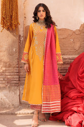 3-PC Embroidered Lawn Shirt with Zari Dupatta and Trouser CNP-4-027