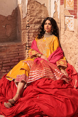 3-PC Embroidered Lawn Shirt with Zari Dupatta and Trouser CNP-4-027