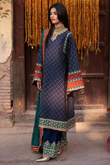 3-PC Embroidered Lawn Shirt with Chiffon Dupatta and Trouser CMA-4-09