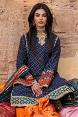 3-PC Embroidered Lawn Shirt with Chiffon Dupatta and Trouser CMA-4-09