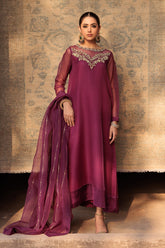 3-PC Embroidered Organza Shirt with Organza Dupatta and Trouser CMA-4-010