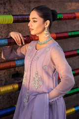3-PC Embroidered Organza Shirt with Organza Dupatta and Trouser CMA-4-02