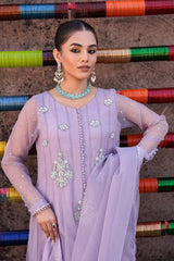 3-PC Embroidered Organza Shirt with Organza Dupatta and Trouser CMA-4-02