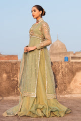 3-PC Embroidered Organza Shirt with Organza Dupatta and Trouser CMA-4-0011