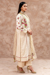 3-PC Embroidered Lawn Shirt with Organza Dupatta and Trouser CNP-4-026