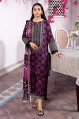 3-PC Printed Lawn Shirt with Chiffon Dupatta and Trouser CPM-4-010