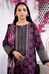 3-PC Printed Lawn Shirt with Chiffon Dupatta and Trouser CPM-4-010