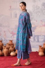 3-PC Printed Lawn Shirt with Chiffon Dupatta and Trouser CPM-4-06
