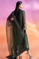 3-PC Embroidered Chiffon Shirt with Organza Dupatta and Trouser CMA-4-254