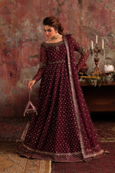2-PC Embroidered Net Pishwas Suit stm-5-09