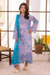 3-PC Unstitched Embroidered Lawn Collection CRN5-12