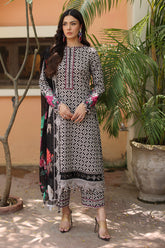 3-PC Unstitched Embroidered Lawn Collection CC6-008