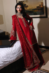 3-PC Embroidered Raw-Silk Suit CMA-5-085