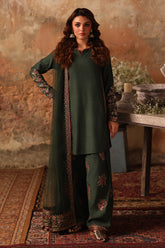 3-PC Embroidered Raw-Silk Suit CMA-5-079