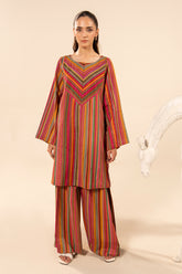 2-PC Printed Raw Silk Suit CPM-5-02S