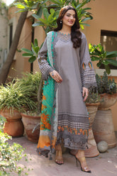 3-PC Unstitched Embroidered Lawn SLC27-05