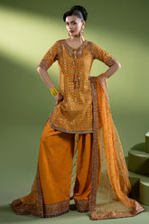 3-PC Embroidered Raw-Silk Suit CMA-6-260