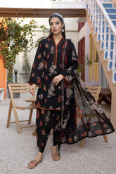 3-Pc Digital Printed Lawn Shirt With Lawn Trouser and Chiffon Dupatta CPM23-62