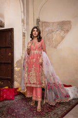 3 PC Embroidered Organza Shirt with Organza Dupatta and Trouser CMA22-20