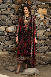 3-PC Unstitched Embroidered Chiffon Collection VSLW6-16