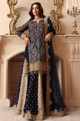 3-PC Unstitched Embroidered Luxury Chiffon DJW6-02