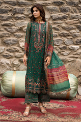 3-PC Unstitched Embroidered Chiffon Collection VSLW6-14