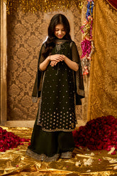 3-PC Embroidered Chiffon Suit CKP-5-201