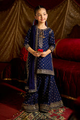 3-PC Embroidered Chiffon Suit CKP-5-183