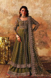 3-PC Embroidered Net Pishwas Suit stm-5-03