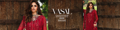 Vasal - Vol 4  Unstitched Luxury Chiffon