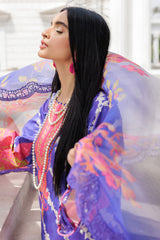 3-PC Unstitched Embroidered Lawn Collection AG6-01 A