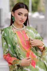 3-PC Unstitched Embroidered Lawn Collection AG6-02 A