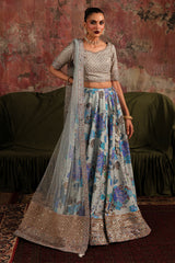 3-PC Embroidered Raw-Silk Suit CMA-5-04