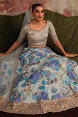 3-PC Embroidered Raw-Silk Suit CMA-5-04