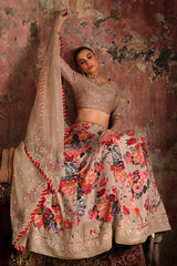 3-PC Embroidered Raw-Silk Suit CMA-5-06