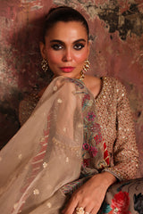 3-PC Embroidered Raw-Silk Suit CMA-5-06