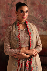 3-PC Embroidered Raw-Silk Suit CMA-5-06
