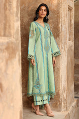 3-PC Embroidered Lawn Shirt with Embroidered Chiffon Dupatta and Trouser DSCC4-11