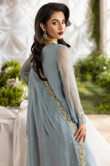3-PC Embroidered Chiffon Suit CMA-5-100
