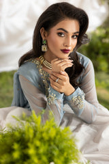 3-PC Embroidered Chiffon Suit CMA-5-100