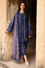 3-PC Embroidered Lawn Shirt and Embroidered Chiffon Dupatta and Trouser DSCC4-12