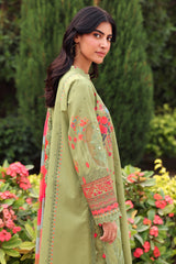 3-PC Embroidered Lawn Shirt with Embroidered Chiffon Dupatta and Trouser DSCC4-19