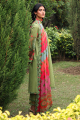 3-PC Embroidered Lawn Shirt with Embroidered Chiffon Dupatta and Trouser DSCC4-19