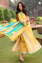 3-PC Unstitched Embroidered Lawn Collection CRB5-06