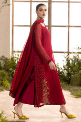 3-PC Embroidered Chiffon Suit CMA-5-047A