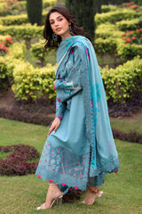 3-PC Unstitched Embroidered Lawn Collection CRB5-03