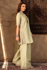 3-PC Embroidered Raw-Silk Suit CMA-5-044