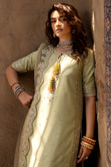 3-PC Embroidered Raw-Silk Suit CMA-5-044