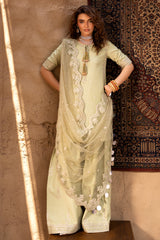 3-PC Embroidered Raw-Silk Suit CMA-5-044