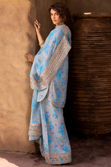 3-PC Embroidered Raw-Silk Suit CMA-5-072